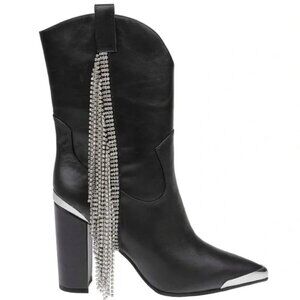 Daniel x Diamond Black Stagecoach Heeled Boot. Sz: 6.5